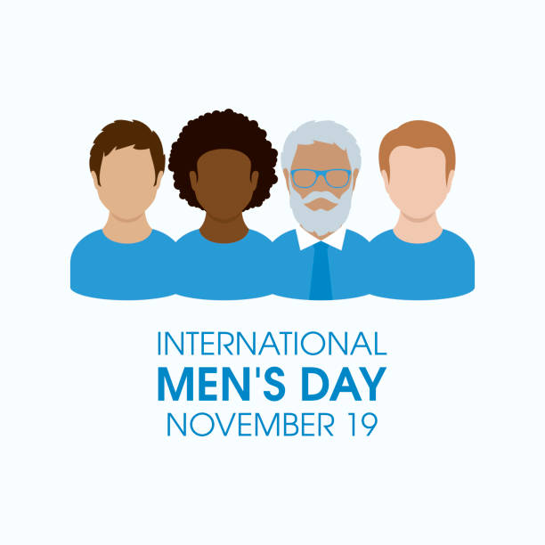 wektor międzynarodowego dnia mężczyzn - day stock illustrations