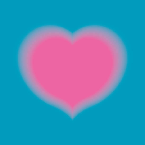 Centered Smooth Pink Heart Symbol Card Vector Illustration of a Smooth Pink Heart Symbol, centered on a Card or Poster with Copy Space for your Message or Brand couple hope sky blue stock illustrations