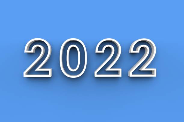 istock 3D Illustration of Happy new year 2022 1352917565