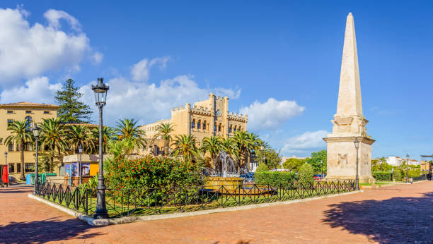 Landscape with Ciutadella de Menorca old town