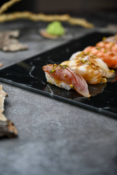 istock Sushi Set nigiri and sushi rolls 1352923889