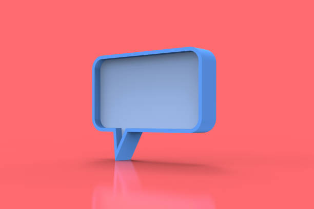 istock 3D Illustration of a chatbox 1352925192