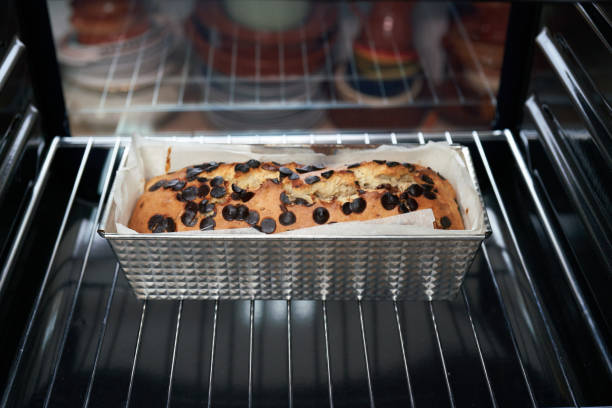 istock Baking Banana Bread in the Oven 1352933572