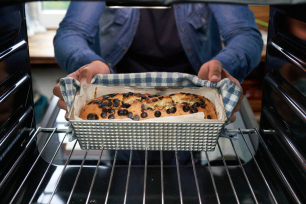 istock Baking Banana Bread in the Oven 1352933575