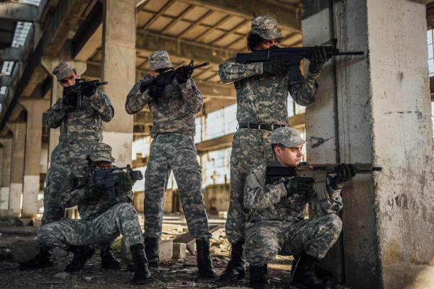 istock Soldiers on a mission 1352938099