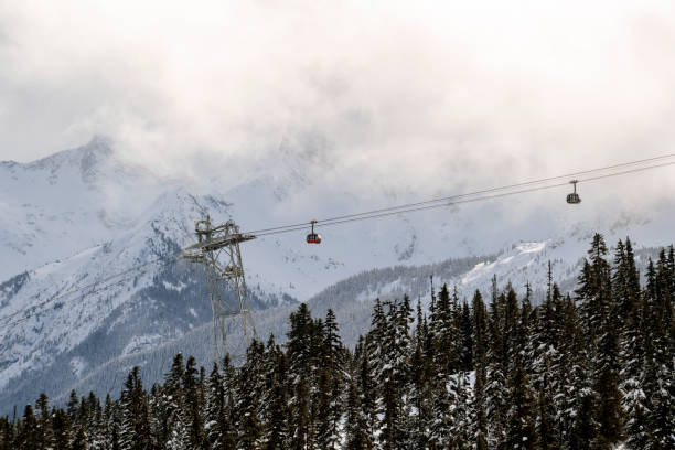 istock Ski gondola in Whistler, Canada 1352938226