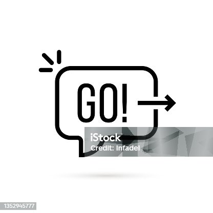 istock black thin line bubble with go to action 1352945777