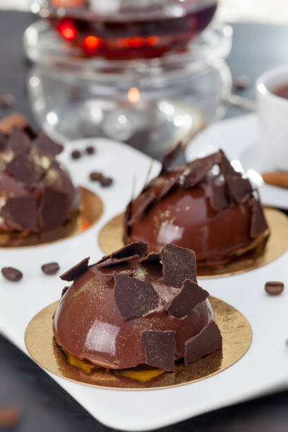 istock delicious chocolate cake covered with milk chocolate 1352954923