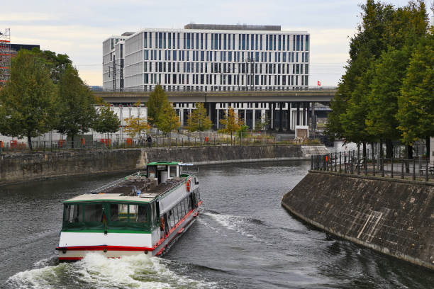 istock Touristic tour boat on Spree river, Berlin, Germany 1352978267
