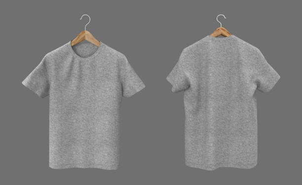 istock men's short-sleeve t-shirt mockup in front, and back views 1352981318