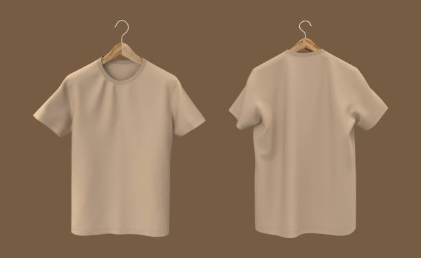 men's short-sleeve t-shirt mockup in front, and back views