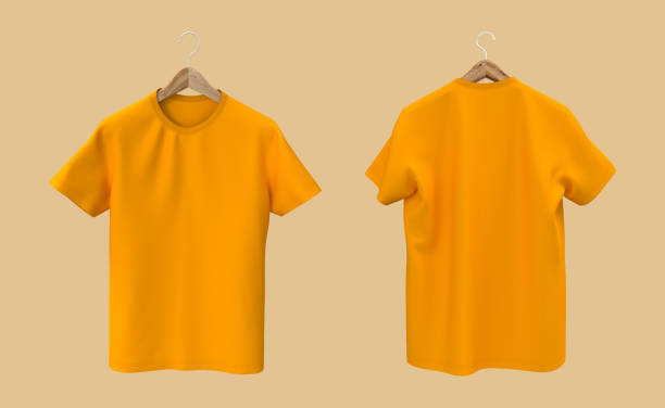 istock men's short-sleeve t-shirt mockup in front, and back views 1352981321