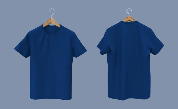 istock men's short-sleeve t-shirt mockup in front, and back views 1352981425