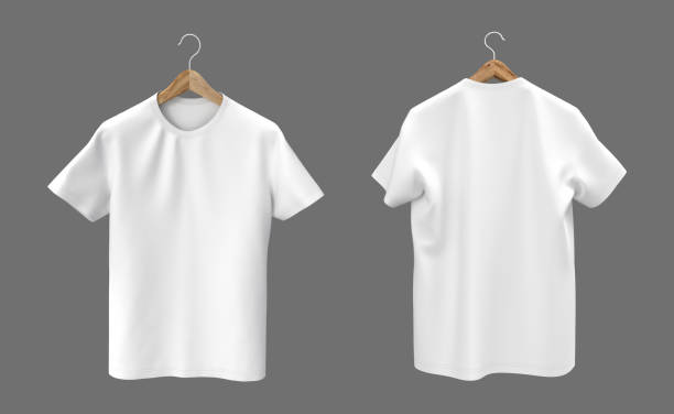 istock men's short-sleeve t-shirt mockup in front, and back views 1352981447