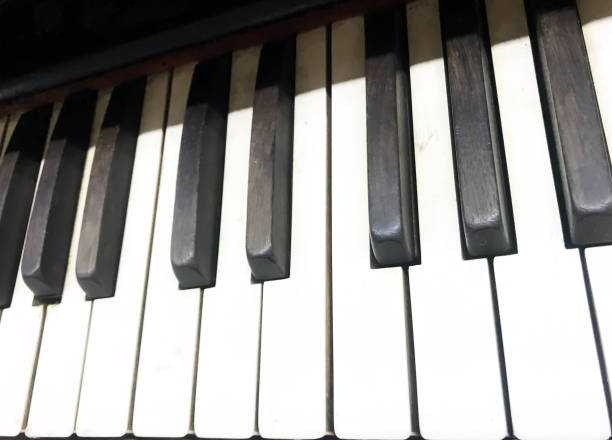 istock Antique Piano Keys 1352981625