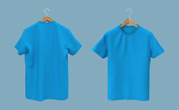 istock men's short-sleeve t-shirt mockup in front, and back views 1352983509