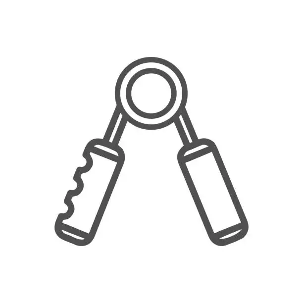 Vector illustration of Hand grip or workout icon