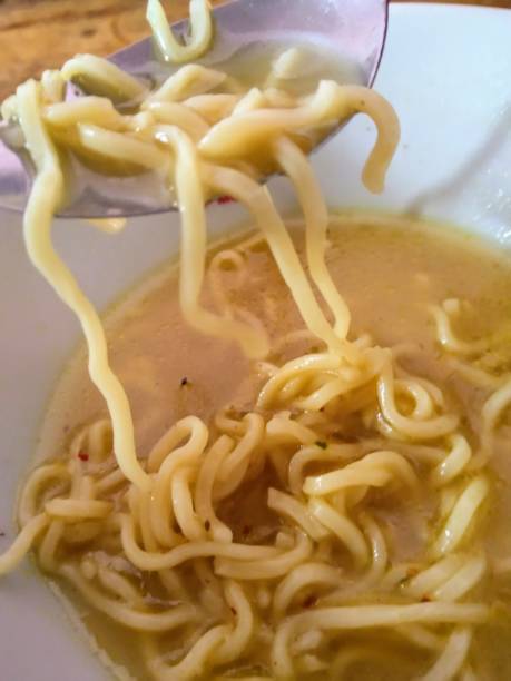 istock The warm noodle soup is very delicious 1352989114