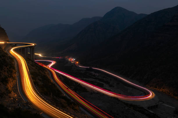 istock light trail of traffic lights 1352992629
