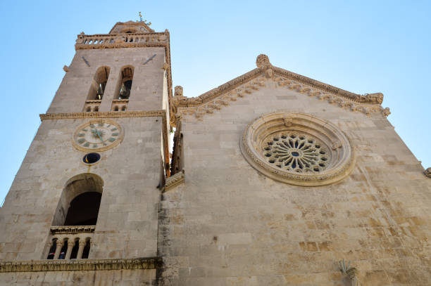 istock St. Mark's Cathedral at Korcula town, low angle view 1352993664