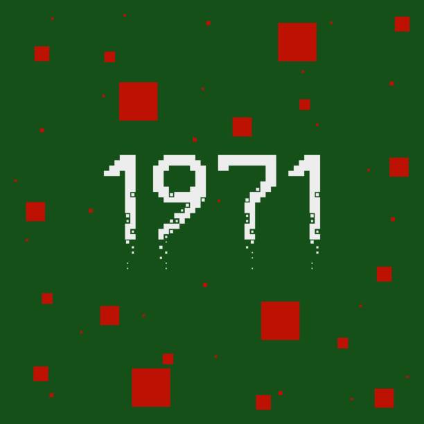The 1971 year numeric typography text vector design. In 1971 Bangladesh, and Pakistan were the Liberation War. The 1971 year numeric typography text vector design. In 1971 Bangladesh, and Pakistan were the Liberation War. The historical year 1971. 1971 stock illustrations