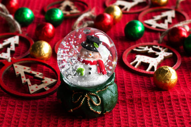istock Christmas souvenir with snowman 1352999510