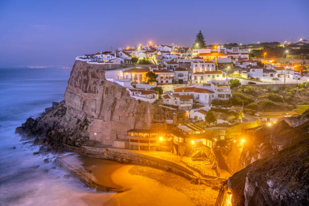 istock Azenhas do Mar at the portuguese Atlantic coast 1353001941