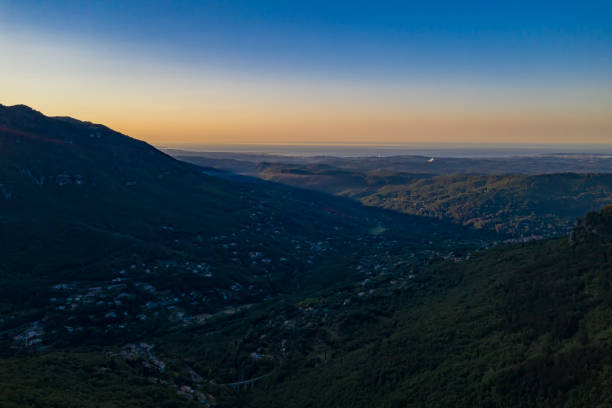 istock Sunrise on the French riviera. 1353016954
