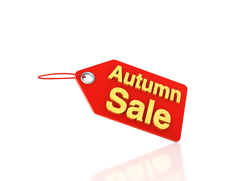 Price tag with Autumn Sale