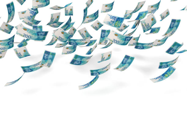 istock A bunch of Israeli Shekel bills falling from the sky 1353025755