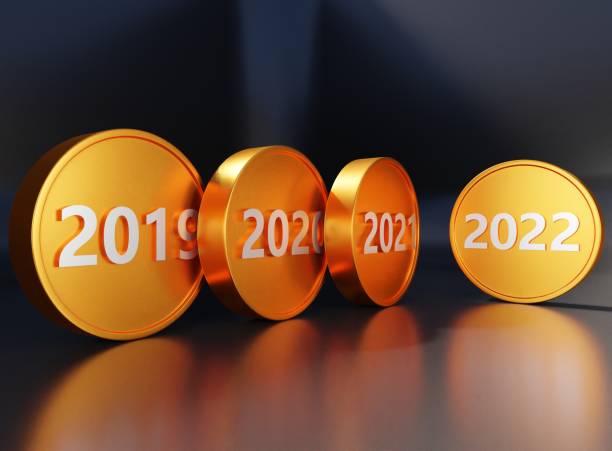 istock Gold medal 2022 happy new year 1353029264