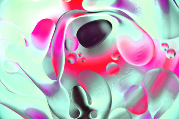 istock background, multicolored balls and shapeless stains, blur, texture, heterogeneous color, 1353031559