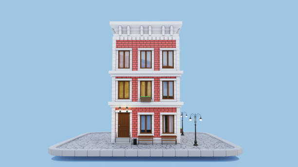 istock 3d brick toy house with windows 1353035285