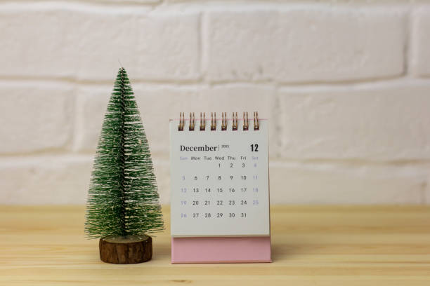 istock Desktop calendar for December 2021.Calendar for planning for the month. 1353044268