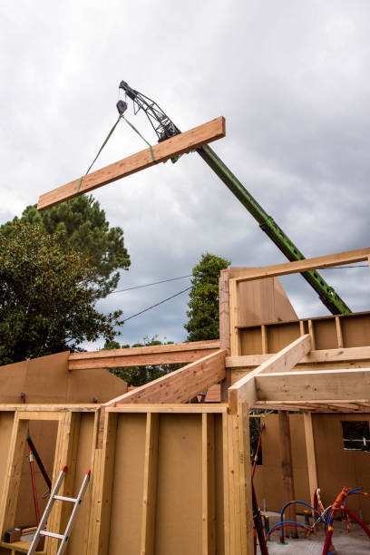 istock construction of an eco-construction wooden house 1353045521