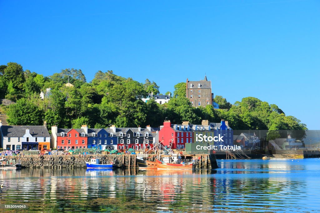 Tobermory on the island of Mull FIshing port village in Inner Hebrides Mull Stock Photo