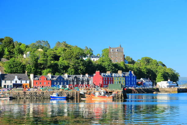 Tobermory on the island of Mull stock photo