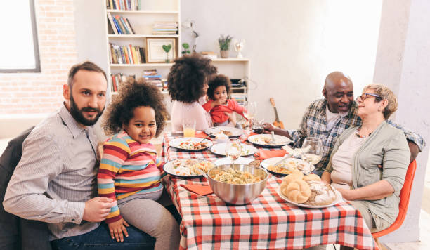 istock Mutli generation family - Lunch time 1353056015