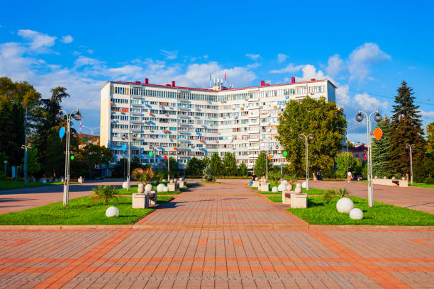 istock Central square of Tuapse, Russia 1353058130