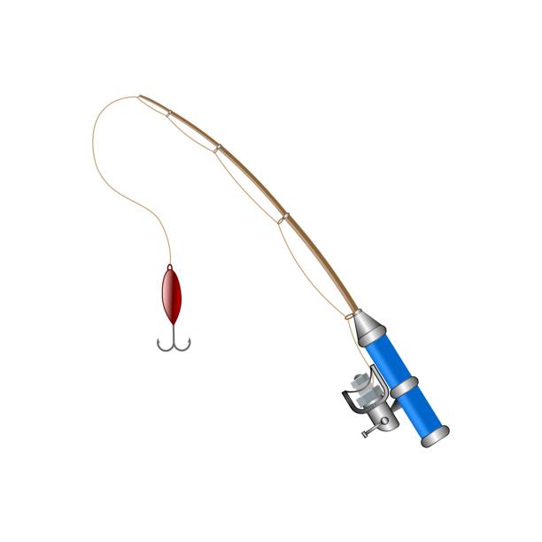 istock illustration of isolated fishing rod on white background 1353058508