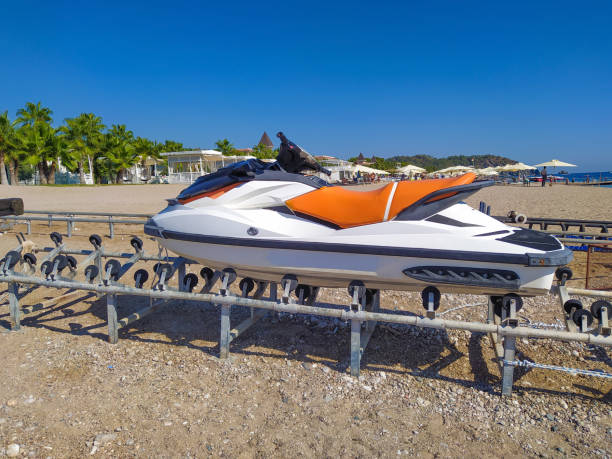 istock Personal watercraft or jet ski. High performance machine. 1353061535