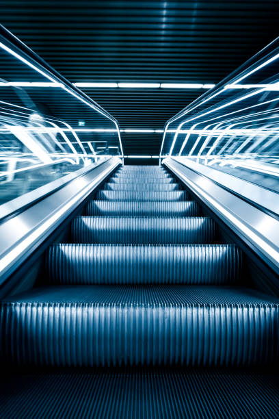 Airport escalator
