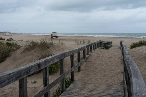 istock Wooden path leading to the beach 1353062681