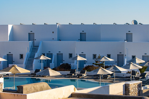 Privately owned hotel on Santorini in South Aegean Islands, Greece