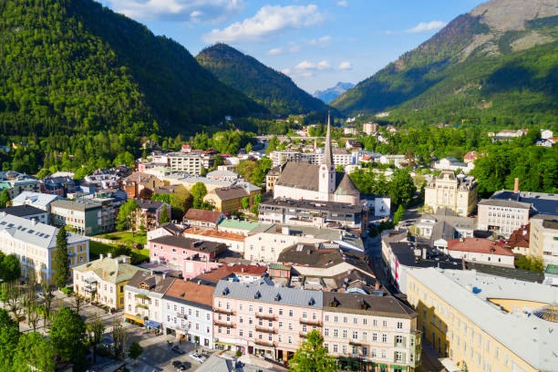 istock Bad Ischl aerial view 1353068062