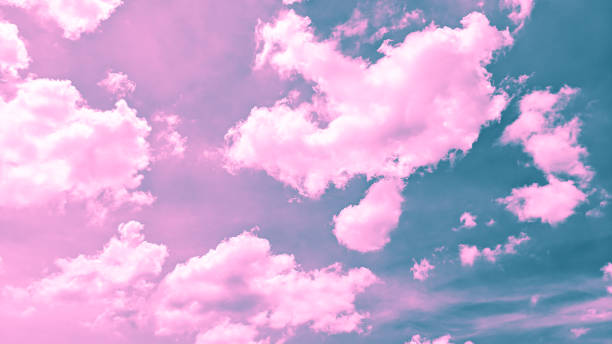 istock pastel blue and pink sky beautiful. romantic background. dreamy background 1353071679
