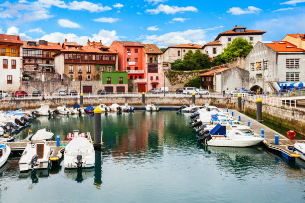 istock Llanes city marina in Spain 1353071783