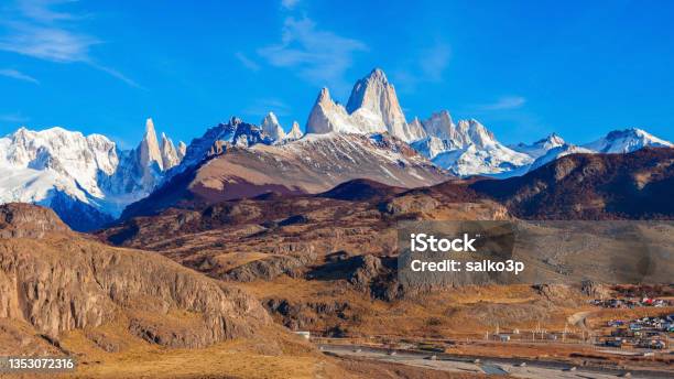 Fitz Roy Mountain Patagonia Stock Photo - Download Image Now - Chalten, Argentina, Landscape - Scenery