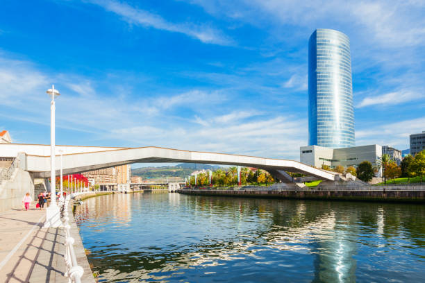 istock Nervion River embankment in Bilbao 1353072319