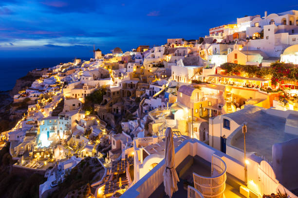 istock Oia town in Santorini 1353072334